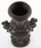 A Chinese archaic bronze vase on stand - 6