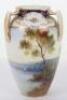 An early 20th century Japanese Noritake vase