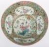 A 18th/19th century Chinese Canton famille verte punch bowl - 9