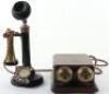 An early 20th century candlestick telephone No 15 (Mark 234), bakelite and brass, with bell box, 32cmH, Est: £40-£60 1-5 - 3