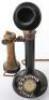 An early 20th century candlestick telephone No 15 (Mark 234), bakelite and brass, with bell box, 32cmH, Est: £40-£60 1-5 - 4