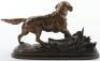 A gilt bronze group of a hunting dog and duck - 3