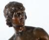 Louis Auguste Moreau (1855-1919), bronze of David on naturalistic base, 19th century - 2