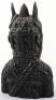 A Benin ebony carved warrior bust - 3