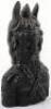 A Benin ebony carved warrior bust - 4