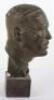 Doris Lindner (1896-1979), an Art Deco plaster bust of gentleman, signed D Lindner 1938 - 2