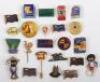 A selection of badges and brooches including Bultins, Pontins