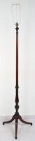 19th century mahogany torchere, converted to standard lamp