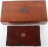 Two 18th century mahogany and brass gun boxes