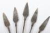 Five Roman iron arrow heads - 2