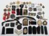 A mixed lot of WWII badges, cloth insignia, some reproduction - 6