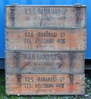 Four VSG Bananas Ltd boxes