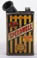 Scarce Speedwell Motor Oil ‘Running Made Easy’ can