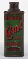 Scarce Wakefield Castrol AA Motor Oil can