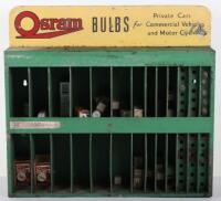 An Osram Bulbs advertising display cabinet