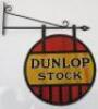 Dunlop Stock enamel double sided sign - 2