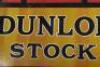 Dunlop Stock enamel double sided sign - 8