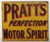 Pratts Perfection Motor Spirit enamel double sided sign