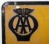 AA Road Flooded enamel sign - 2