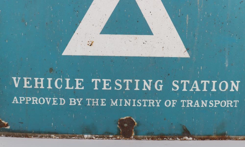 Ve Testing Sign Vehicle Testing Station enamel sign