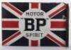 BP Motor Spirit Union Jack double sided enamel sign