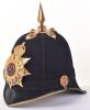 Post 1902 The South Wales Borderers Regiment Officers Home Service Helmet - 4
