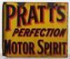 Pratts Perfection Motor Spirit enamel double sided sign