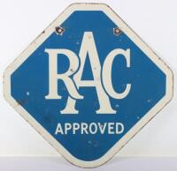 RAC Approved double sided enamel sign