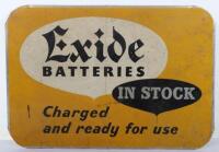 Exide Batteries In Stock sign