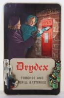 Drydex batteries pictorial 3D showcard advertising sign