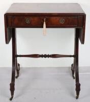 An Edwardian Regency style mahogany small sofa table