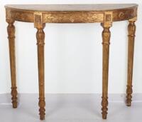 French giltwood console table