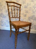 French bamboo effect side chair