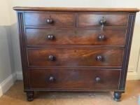 An early Victorian mahogany chest