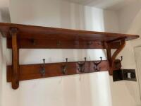 A Victorian two tier coat rack