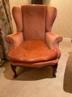 A George I style wingback armchair