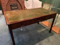 A 19th century mahogany library table