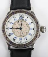 An original, rare and historically interesting Longines Lindbergh Hour Angle stainless steel manual wind pilots hour angle wristwatch ref: 3210