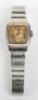 Santos de Cartier two tone stainless steel and gold quartz gentlemans wristwatch - 4