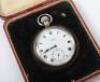 A silver cased pocket watch, J.W. Benson London - 3