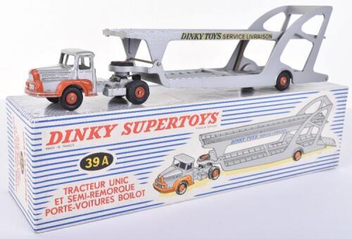 French Dinky Toys 39A Unic Boilot Car Transporter