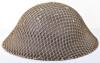 WW2 British Home Guard Steel Helmet with Camouflaged Net - 2