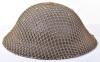 WW2 British Home Guard Steel Helmet with Camouflaged Net - 5