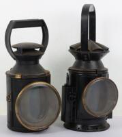 A Railway lamp marked B.R. (M). (British Rail Midlands), 28cmH