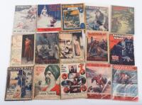 An extensive collection of Sexton Blake Library, earliest issue is First Series The Rajahs Revenge No.4, 1915, The Diamond Sunburst No. 37 1917, Where The Trail Ended or The Shadow on Grey Tower No.44, The Black Chrysanthemum No.45