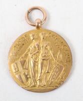 A 9ct gold Motor Cycling Club medal awarded to T.H.L. Witt in 1919