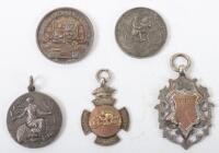 Five silver racing medals