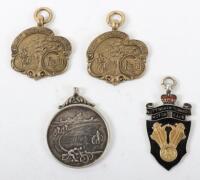 A silver Nottingham Tornado Motor Club 1928 medal and a 1921 Loughborough Hill Climb silver medal