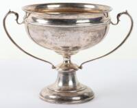 A Motor Cycling Club silver trophy cup, Viners Ltd, Sheffield 1932, engraved M.C.C. London Edinburgh 1919, 1920, 1921, 1922 A.C. Robbins