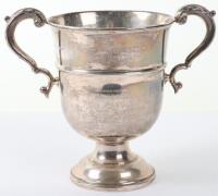 An A.C.U. (Auto Cycle Union) silver trophy, Sir John Bennett Ltd, London 1932, engraved ‘A.C.U. Lands End – John O’Groats July 4th-9th 1910 A.C. Robbins Presented by Humber Ltd’
